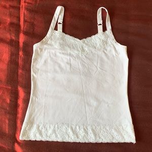Chico's white lace camisole top - size 0 (size small/4)